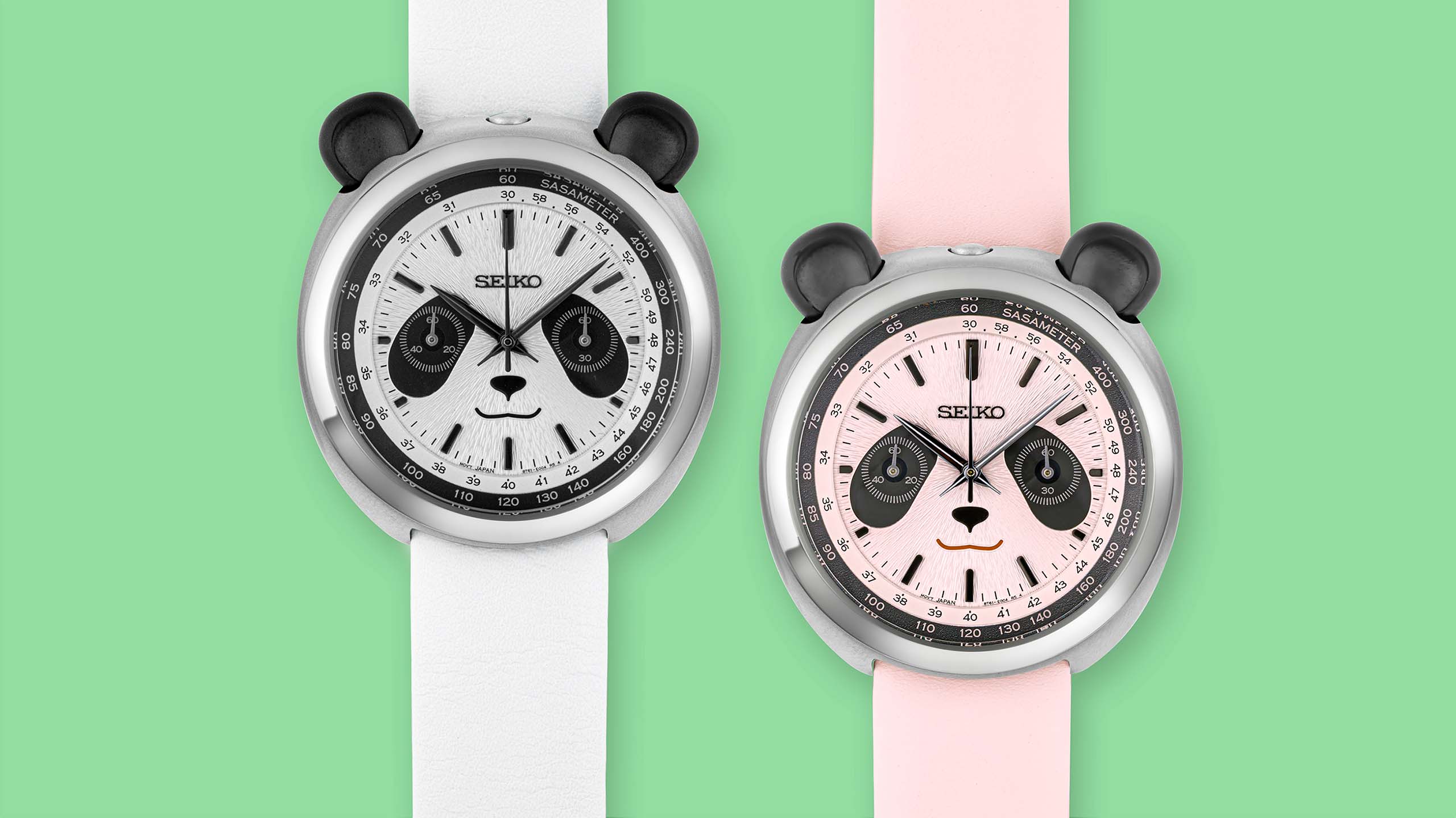 Seiko Power Design Project HHK001P (white) and HHK002P (pink).